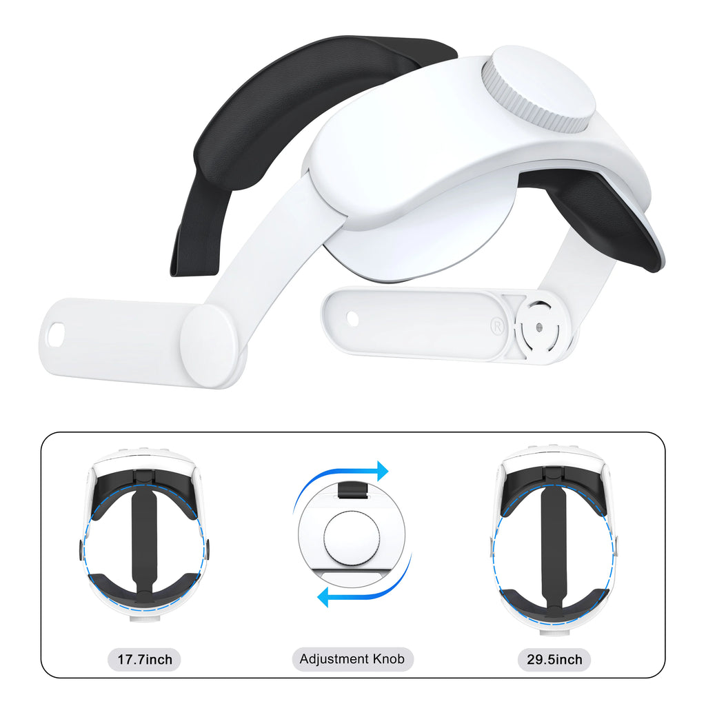 Head-mounted Head Strap, Elite Replacement Adjustable Head Strap, Suitable for Video Accessories Compatible with Meta Quest 3