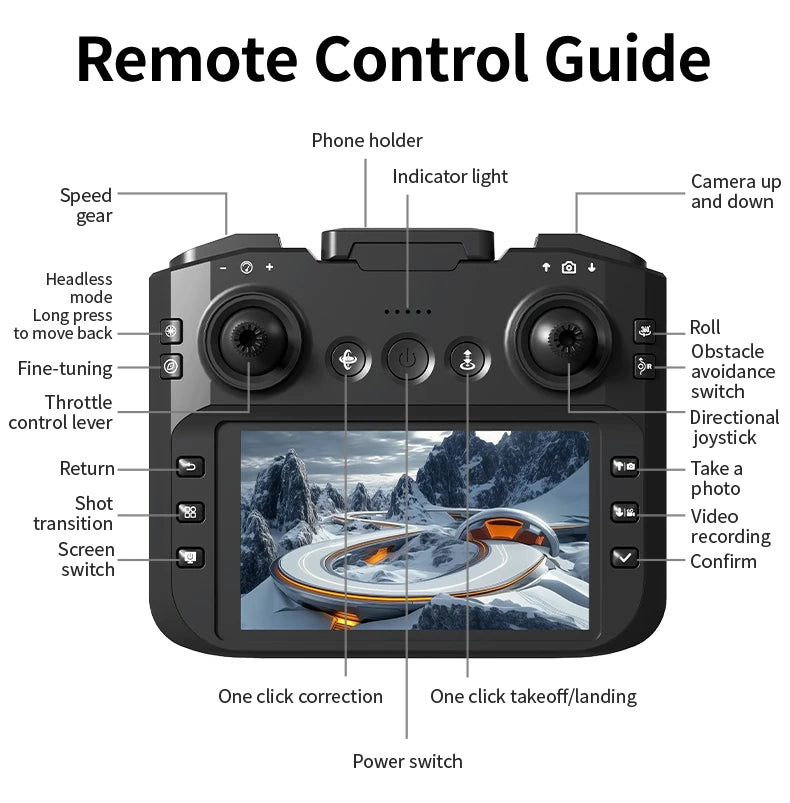 Xiaomi Z4 Drone 8K Aerial HD Dual Camera 5G WIFI GPS Intelligent Obstacle Avoidance Photography Brushless Power Screen RC Drone