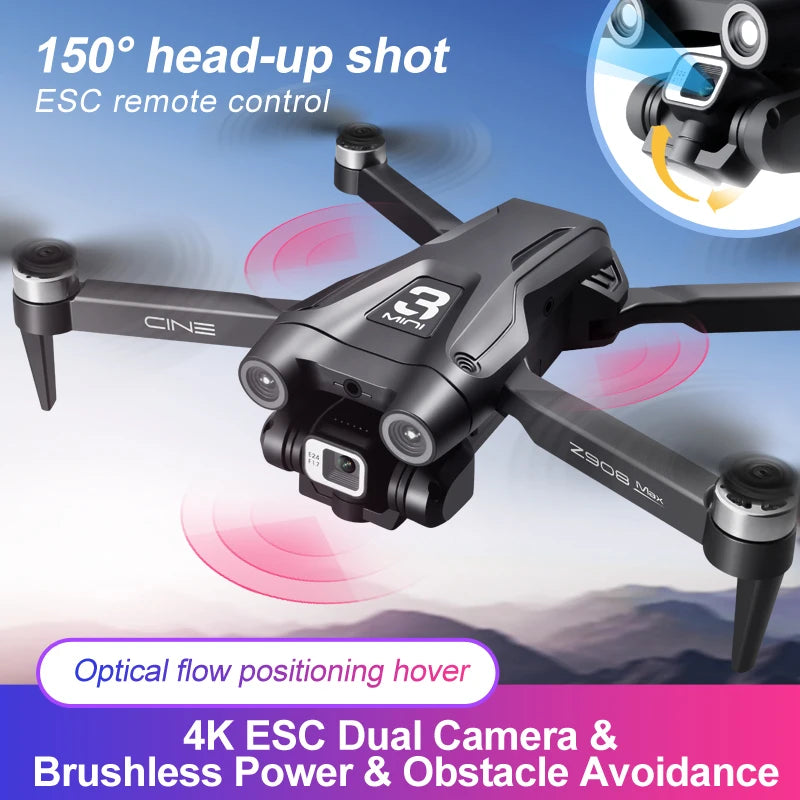 For Genuine Z908 Pro/MAX 8K Drone ESC Professional GPS Dron Optical Flow Localization 3sided Obstacle Avoidance Quadcopter Toys