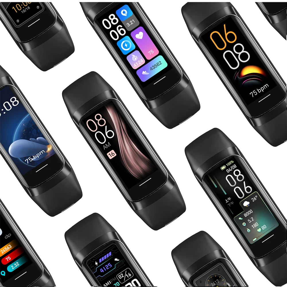 AMOLED Smartwatch Body Temperature Monitor Fitness Clock Sports 3ATM Waterproof Men Smart Watch Band for Women IOS Android 2025
