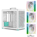 PowerTrain X-GAMERX P80 PC case ITX MATX 240 water cooler gabinetes gamer TYPE-C Desktop Folding handle  Portable Computer Case