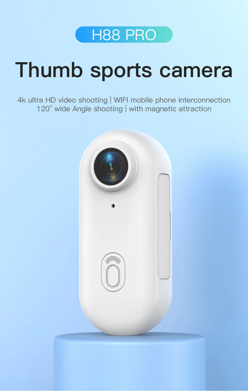 4K Action Camera FHD With Long Battery Life Video 30M Waterproof WiFi Thumb Camera Sport Action Camerahelmet Motorcycles Cam