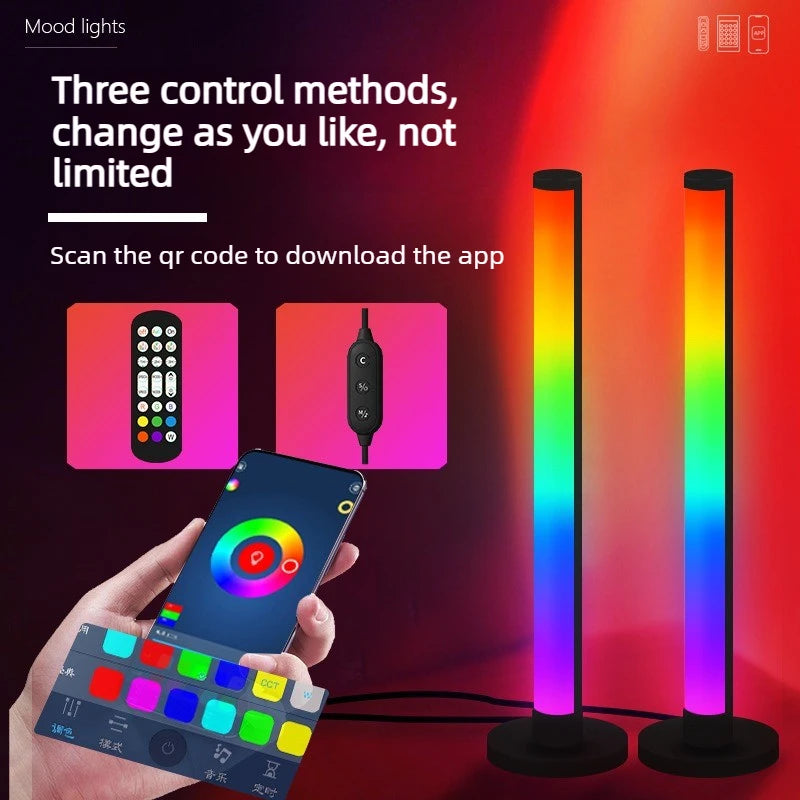 LED desktop colorful sound-picking light, gaming music rhythm light, RGB atmosphere light, voice-controlled music rhythm
