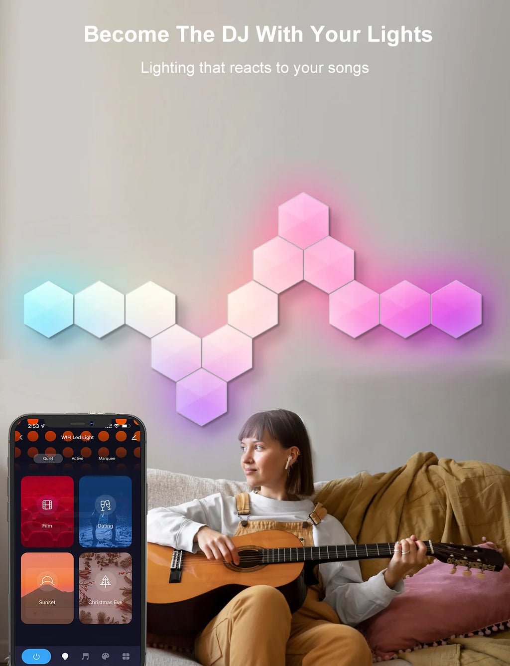 LED Game Room Wall Light, Bluetooth Control Neon Sign Atmosphere Lamp for Esports Rhythm Gaming Decoration