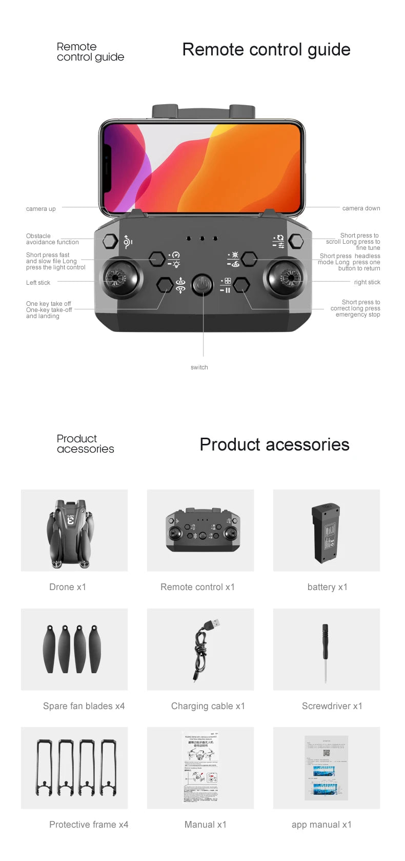For Genuine Z908 Pro/MAX 8K Drone ESC Professional GPS Dron Optical Flow Localization 3sided Obstacle Avoidance Quadcopter Toys