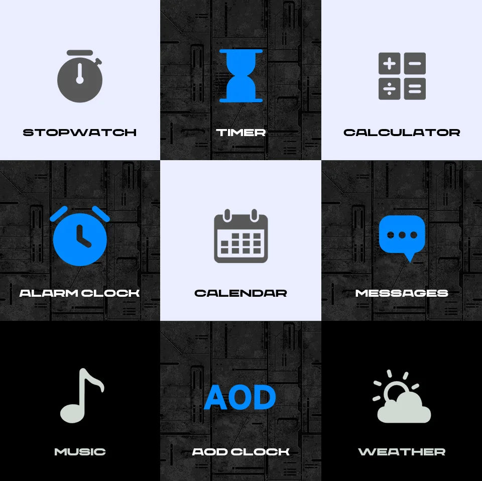 AMOLED Smart Watch Men 1000mAh Battery Calling Voice Assistant Health Monitor Compass 1ATM Waterproof Outdoor Sport Smartwatch