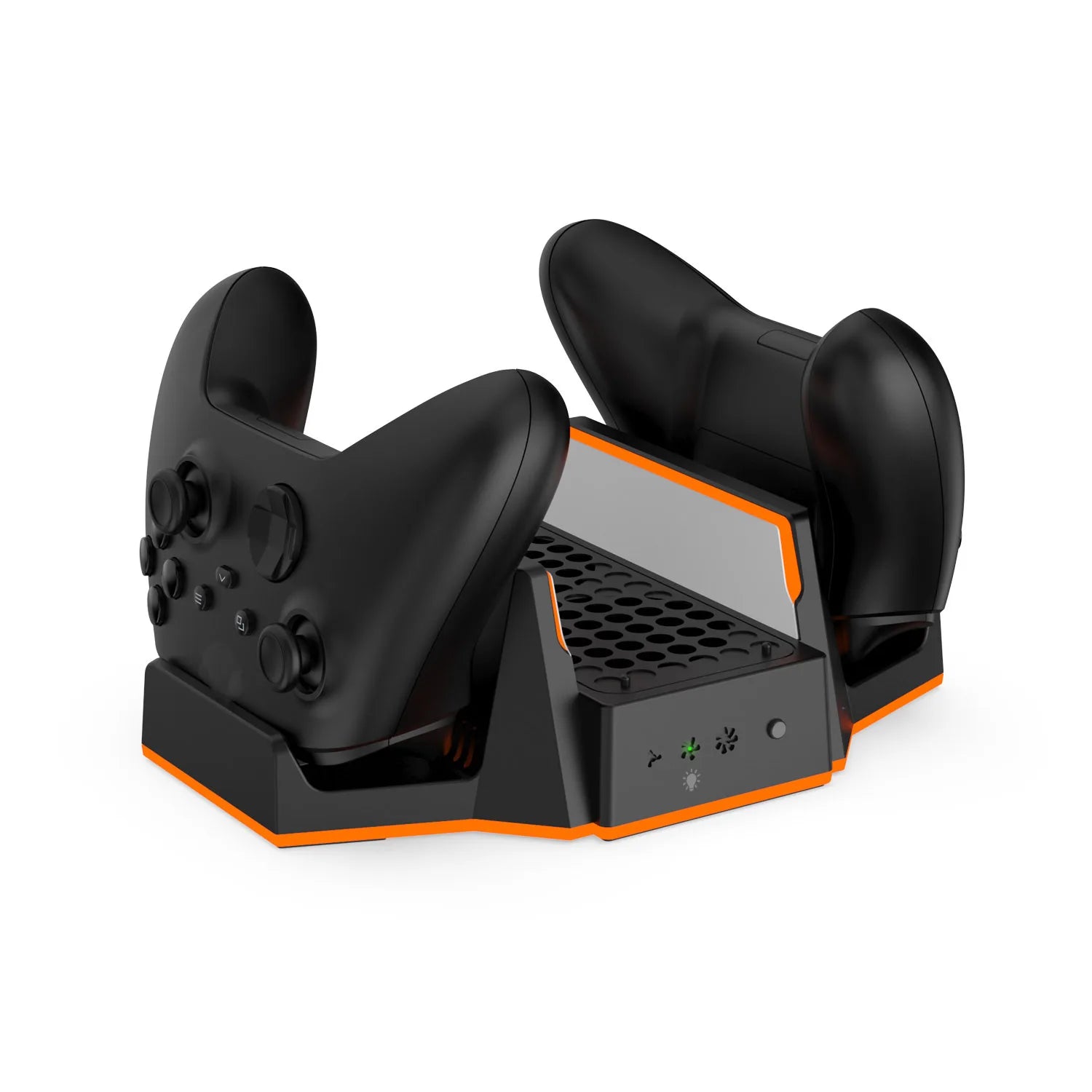 Multifunctional Charging Base for XBOX S with Cooling Fans+Dual Controller Charging,RGB Ambient Lighting.Console Cooling Stand
