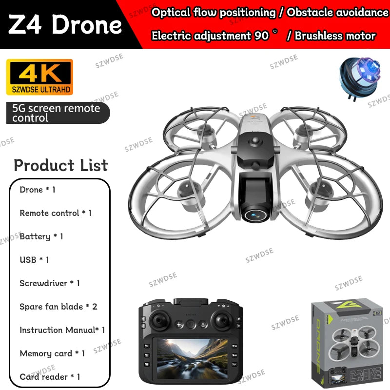 New Z4 Drone 2026 8K WIFI Professional HD Aerial Photography Quadcopter With Dual Cameras Remote Control UAV Toys For Outdoors