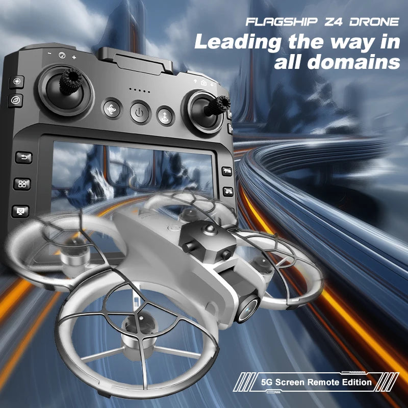 Lenovo Z4 Drone 8K Aerial HD Dual Camera 5G WIFI GPS Intelligent Obstacle Avoidance Photography Brushless Power Screen RC Drone