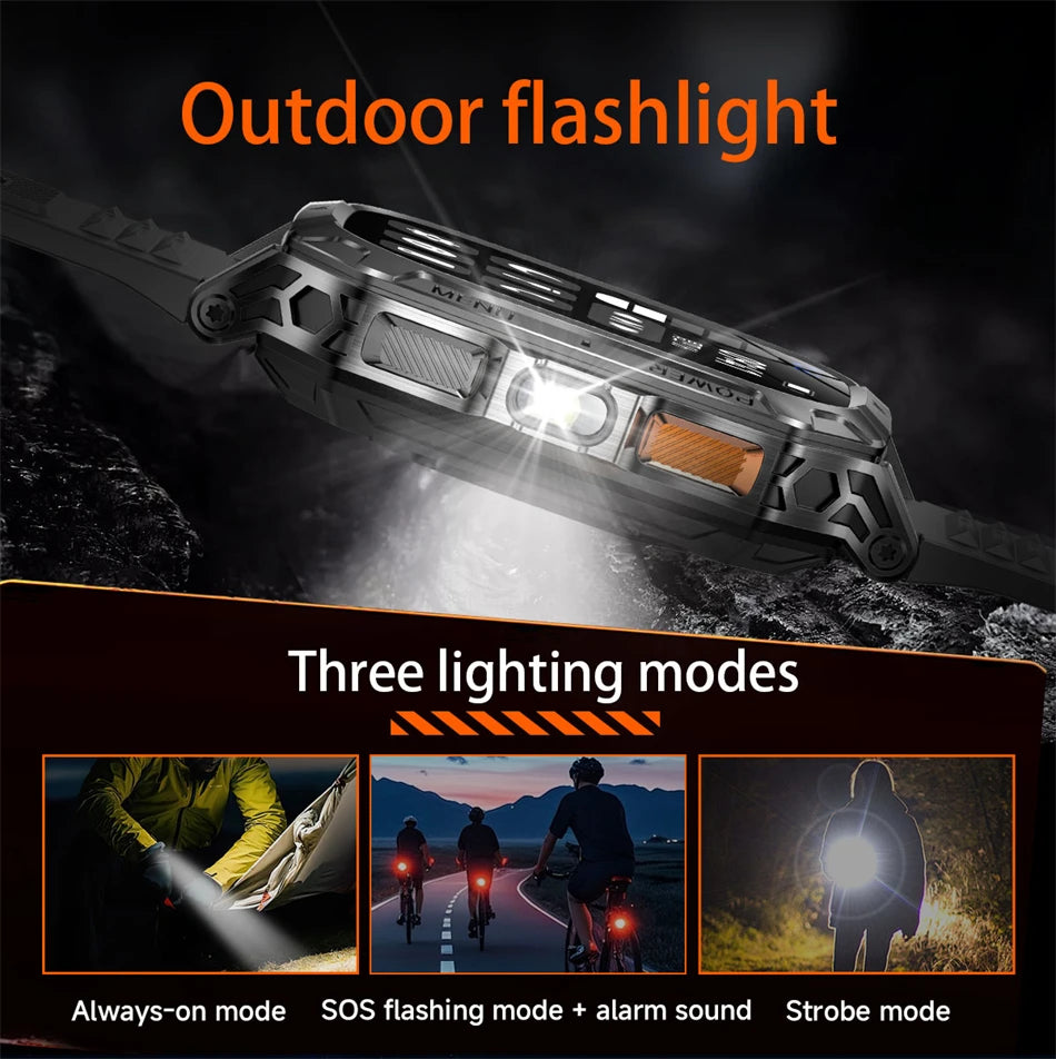 2026 New 2.01" AMOLED Screen Military Grade 1400 mAh Battery Smart Watch Men IP68 Waterproof Sports Fitness BT Call Smartwatches