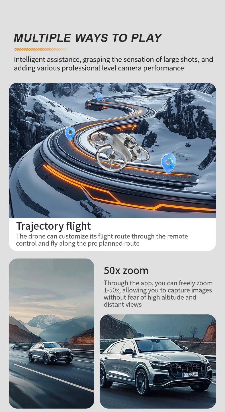 Xiaomi Z4 Drone 8K Aerial HD Dual Camera 5G WIFI GPS Intelligent Obstacle Avoidance Photography Brushless Power Screen RC Drone