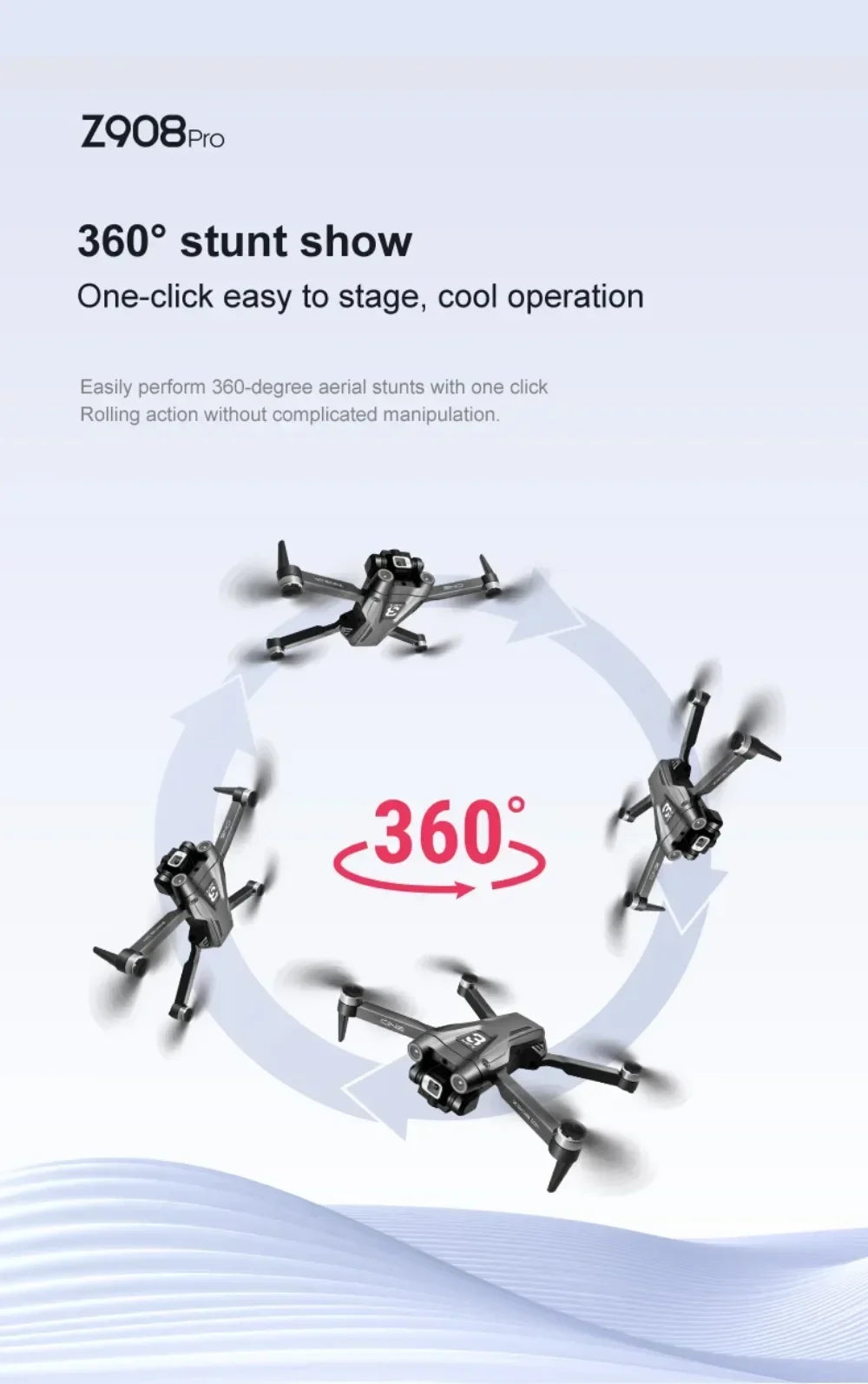 For Genuine Z908 Pro/MAX 8K Drone ESC Professional GPS Dron Optical Flow Localization 3sided Obstacle Avoidance Quadcopter Toys