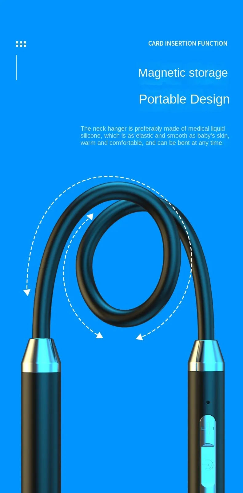 9D Bluetooth Earphones Wireless Headphones Magnetic Sport Neckband Neck-hanging TWS Earbuds Wireless Blutooth Headset with Mic