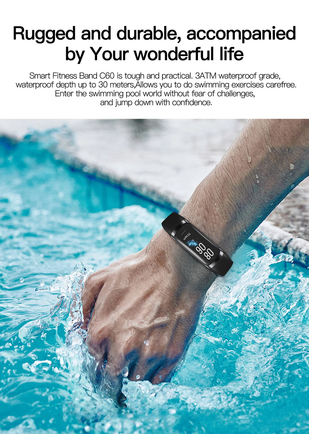 AMOLED Smartwatch Body Temperature Monitor Fitness Clock Sports 3ATM Waterproof Men Smart Watch Band for Women IOS Android 2025