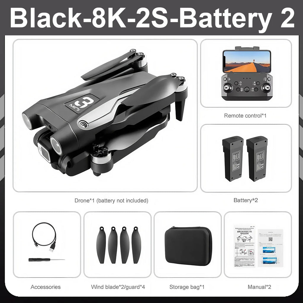 For Genuine Z908 Pro/MAX 8K Drone ESC Professional GPS Dron Optical Flow Localization 3sided Obstacle Avoidance Quadcopter Toys