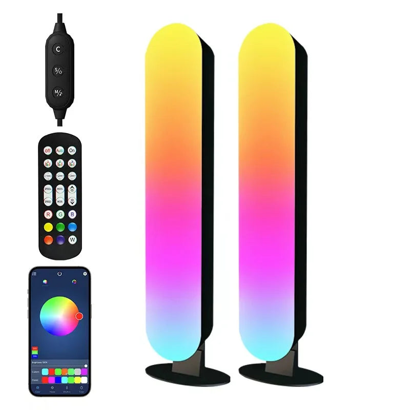 LED desktop colorful sound-picking light, gaming music rhythm light, RGB atmosphere light, voice-controlled music rhythm