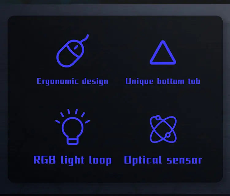 LED Luminous High-quality Ergonomic Gaming Mouse 4-button USB Wired Gaming Mouse for Desktop Laptop Office Computer Gaming Mouse