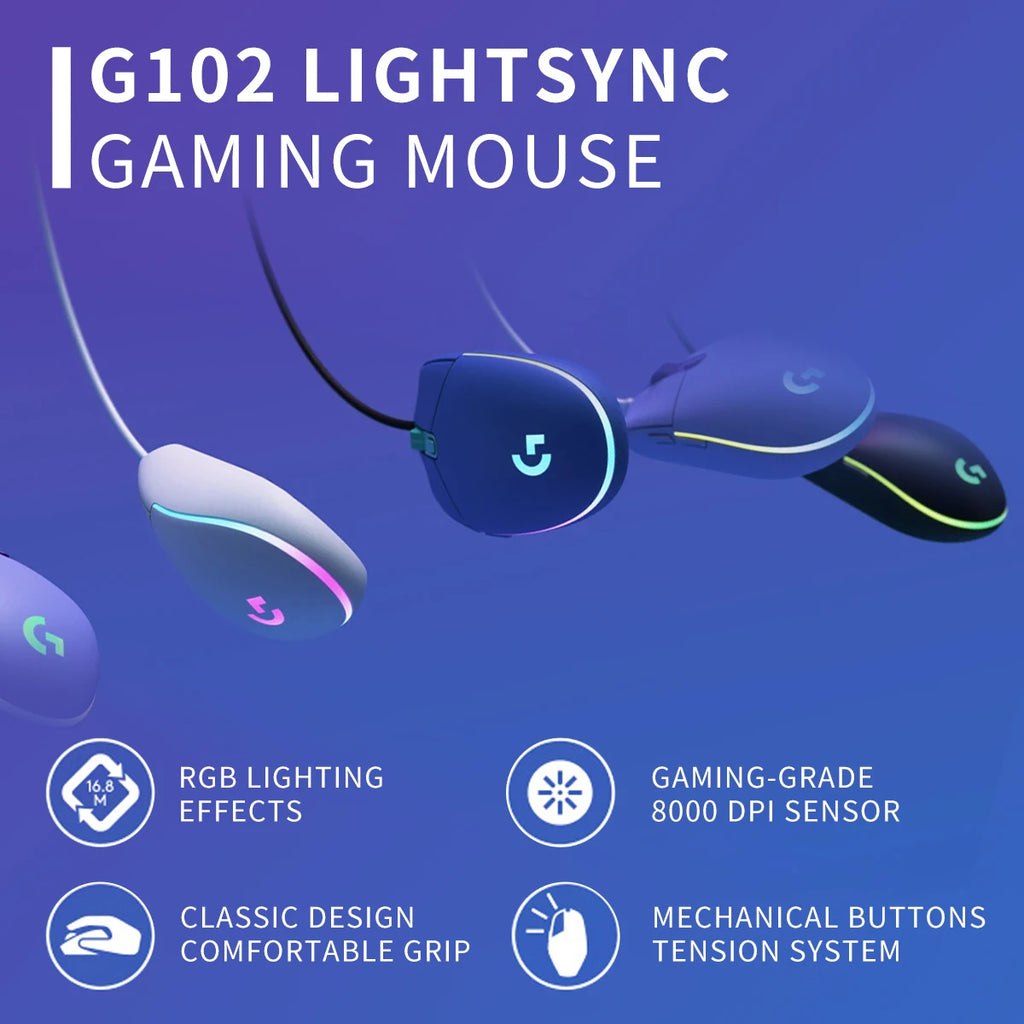 Logitech G102 - 85g of Comfortable Gaming Power