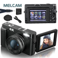 4K Digital Camera for Photography and Video Autofocus Anti-Shake 48MP Compact Vlogging Camera 3'' 180° Flip Screen with Flash