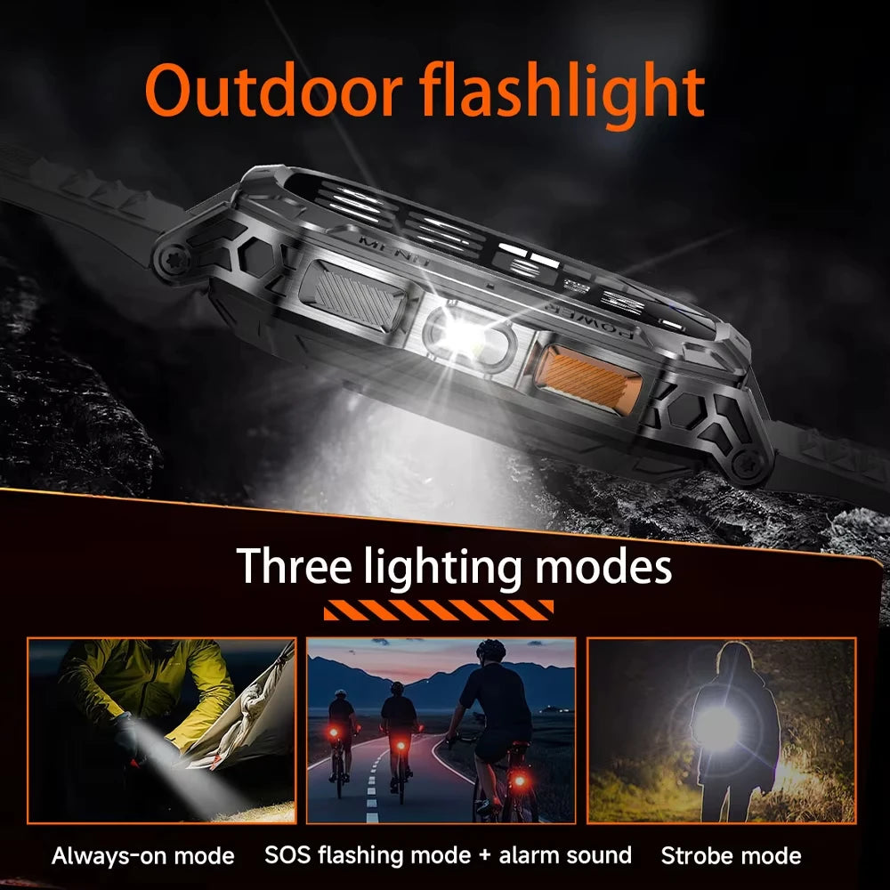 2026 New 2.01" AMOLED Screen Military Grade 1400 mAh Battery Smart Watch Men IP68 Waterproof Sports Fitness BT Call Smartwatches